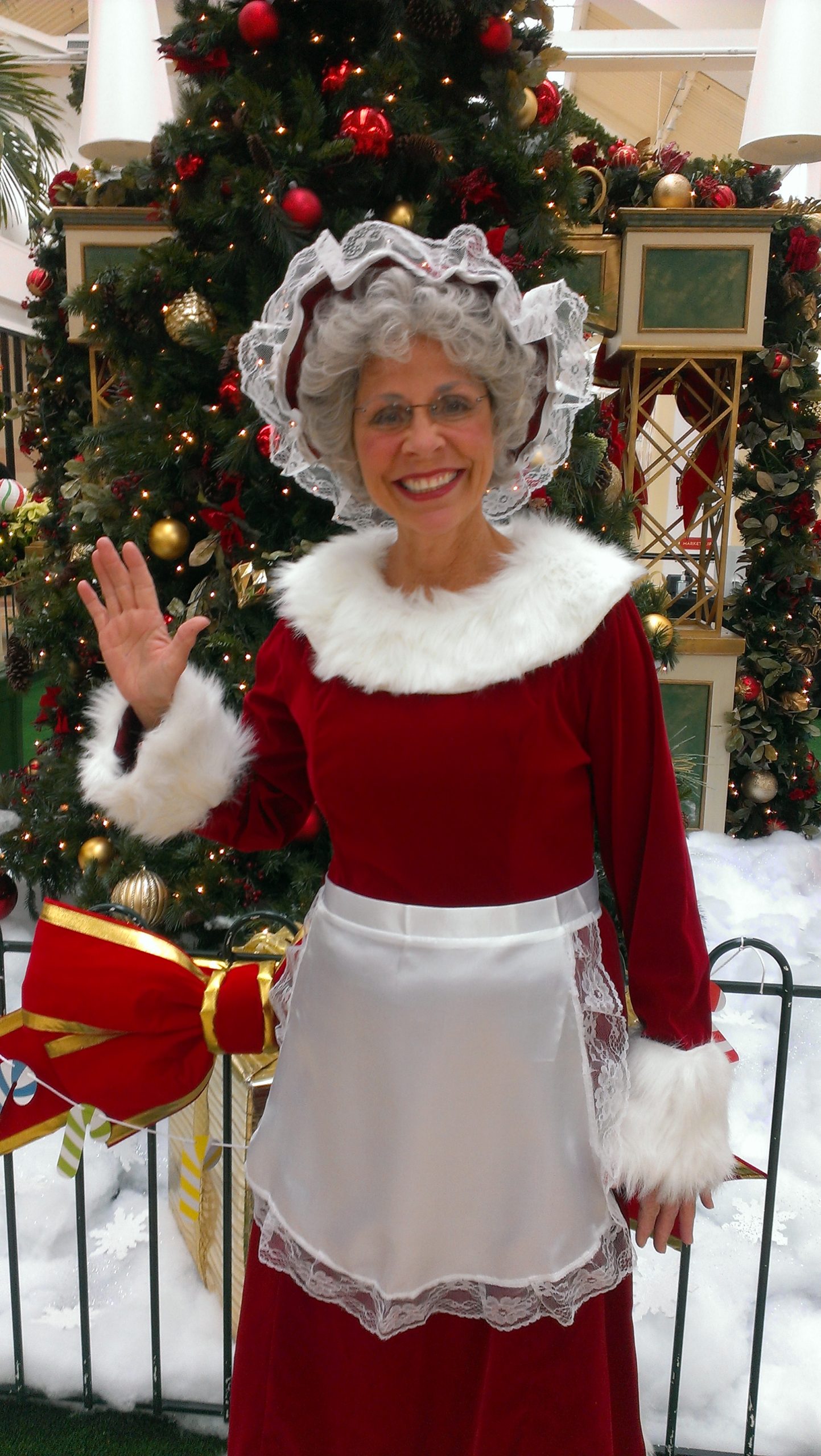 Judy Tudy dressed as Mrs. Claus